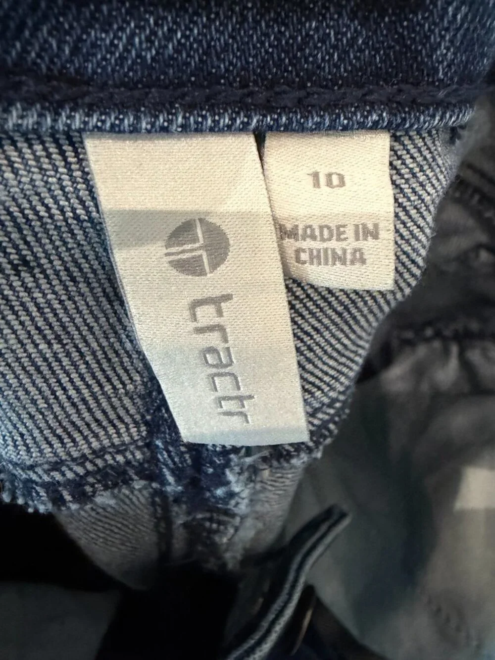 Tractr Girls Size 10 Wide Leg Raw Hem Jeans Dark Wash